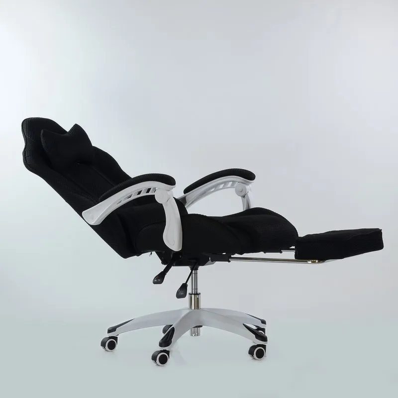  95273 Barneo K-140 Black Gaming chair computer chair mesh fabric high back plastic armrests free sh