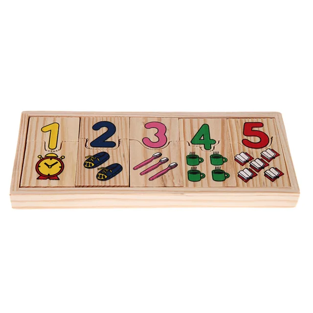 1set wooden number counting