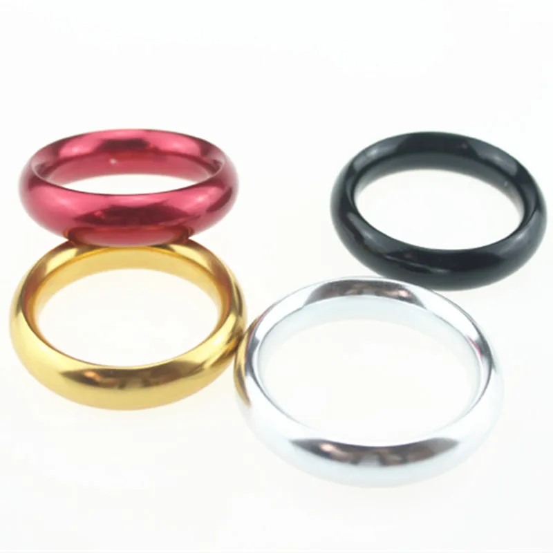 Lot De 5 Cockrings En Métal – Anneau Pour Pénis – Maintien De L’érection, Retard à L’éjaculation – Sans Marque