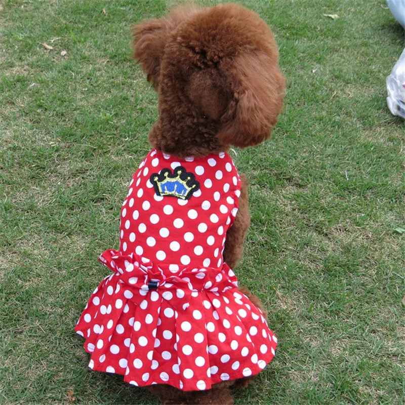 Traumdeutung Small Dogs Dresses Wedding Princess Skirt Cute Fashion For Pets Party Dress Tutu Cats Clothes Spring hondenjas | Дом и сад