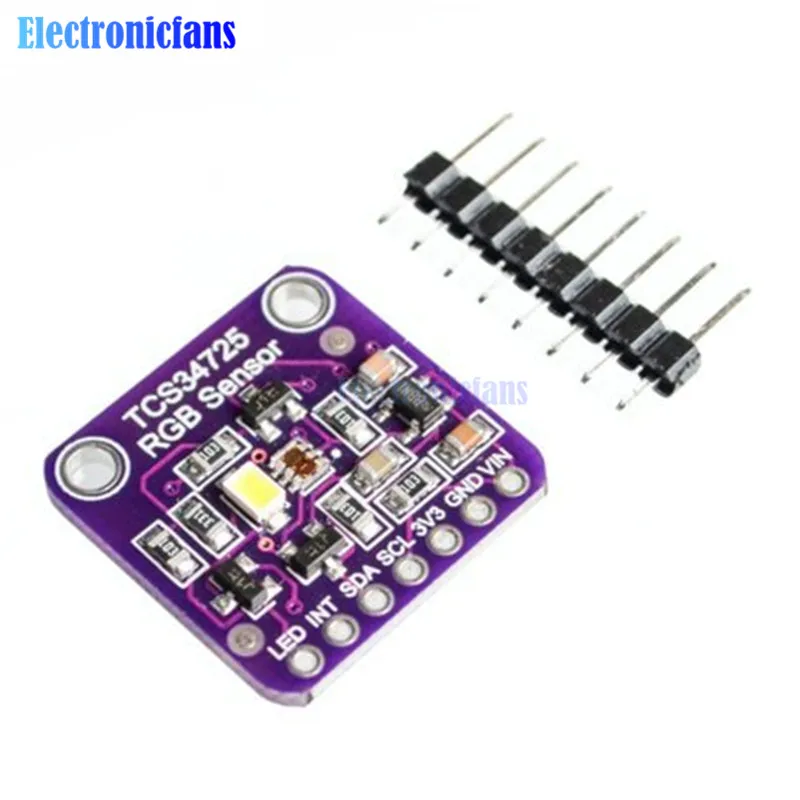 TCS34725 RGB цветной датчик ИК-фильтр Белый светодиодный сенсорный модуль для Arduino R3 |