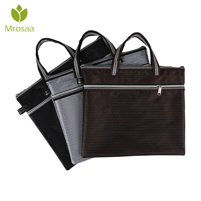 1pc Oxford Cloth File Folder Tote Bag Office Supplies Organizer 1pc Oxford Cloth File Folder Tote Bag Office Supplies Organizer Commercial Doent Handbag Zipper Pocket