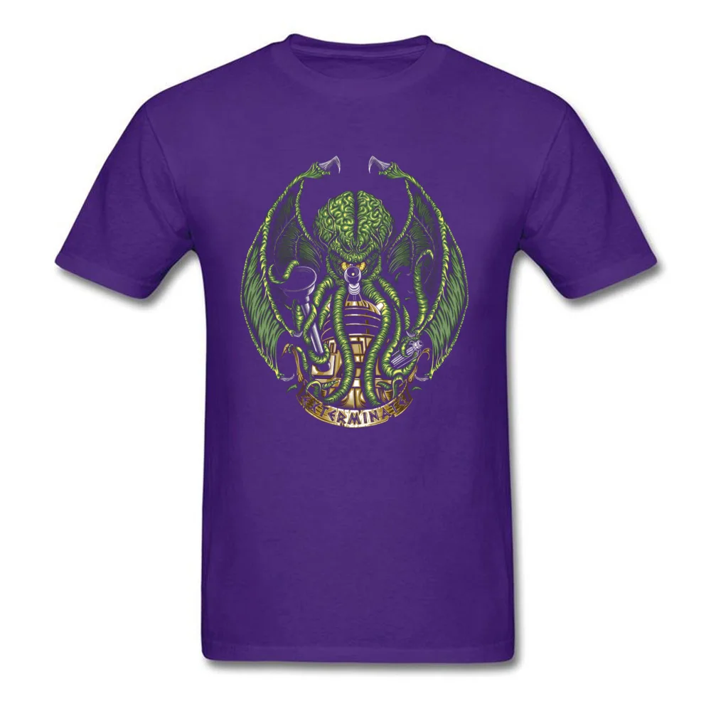 cthulhu exterminates 11406 Print T-shirts for Men All Cotton ostern Day Tops Tees Clothing Shirt Short Sleeve Hip Hop Crewneck cthulhu exterminates 11406 purple