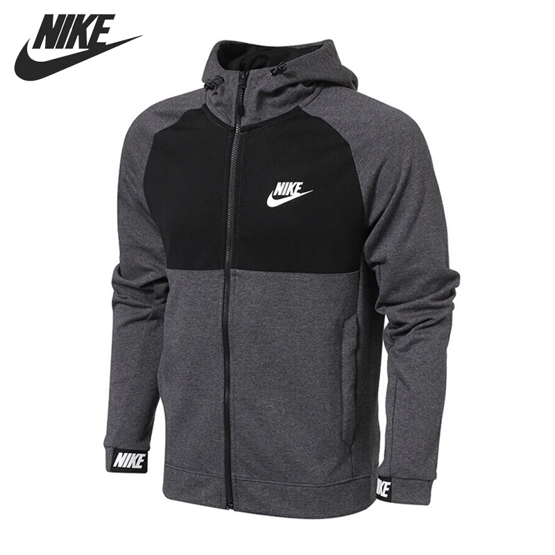 

Nike Original New Arrival 2018 NSW AV15 HOODIE FZ FLC Men's Running Jacket Hooded Windproof Sportswear 861743