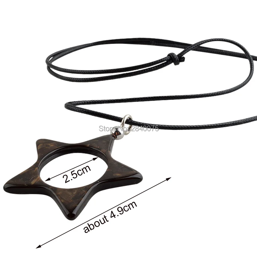 10 шт. ацетат подвеска в форме звезды шнур для солнцезащитных очков очки для чтения солнечные очки ожерелье рождественские подарки