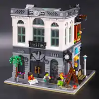 Brick Bank 2413pcs Building Bricks Block Street View Set Toy Gift 15001 10251 Compatible With Lego Creator