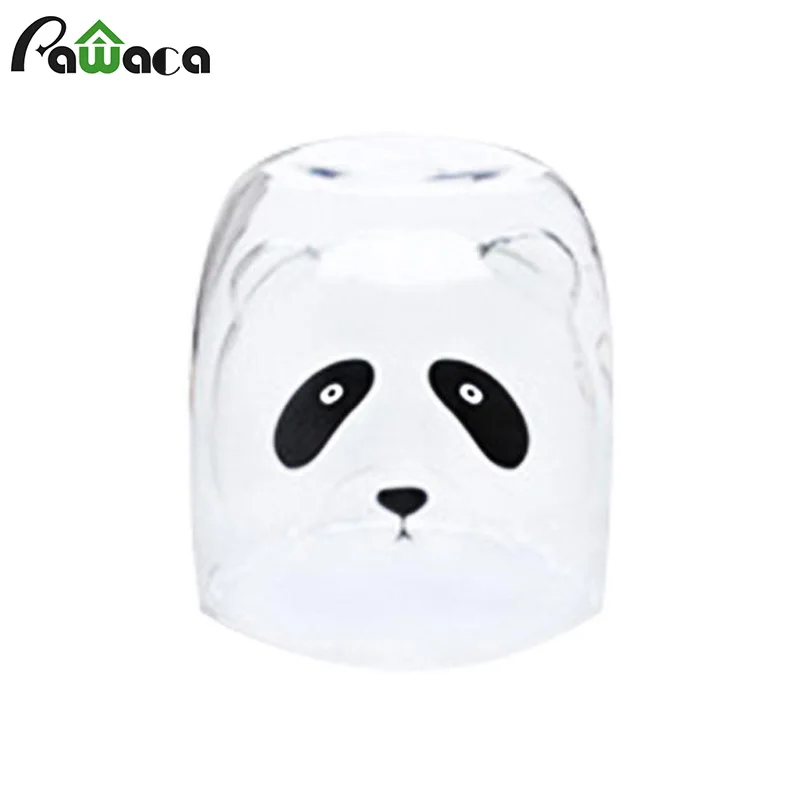 

250ML Lovely Panda Double Wall Glass Cup Bear Glasses Coffee Mug Transparent Milk Mugs Juice Glass Heat Resistant Mug Shot Glass