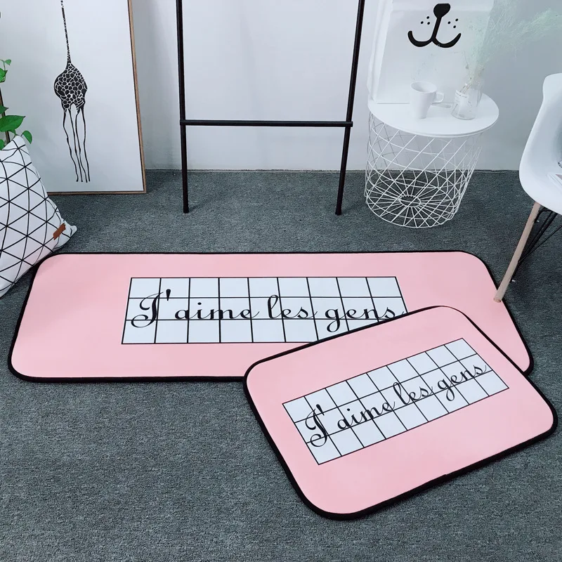 

Unique Style Velvet Rug Mat Decorative Short Plush Carpet Doormat Floor Mat Anti Slip Rug Indoor