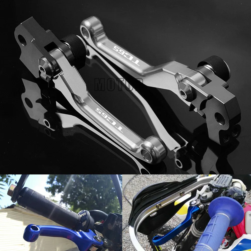 

CNC Aluminum Brake Clutch Levers Motorcycle Motorbike Part Printing For HUSQVARNA TC65 TC 65 2017 2018 Pivot Dirt bike Dirtbike