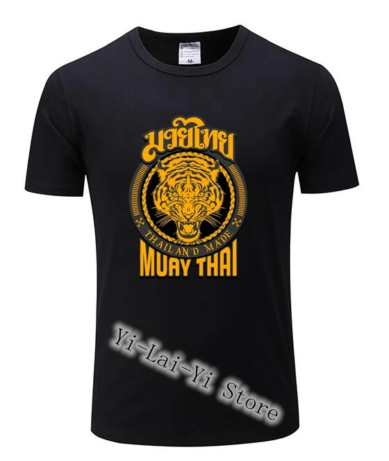 

Men's T-Shirt Muay Thai Tiger T Shirt UFC Men MMA Thailand Ultimate Fighting Martial Art Short Sleeve 15Color TShirt TEE TShirts