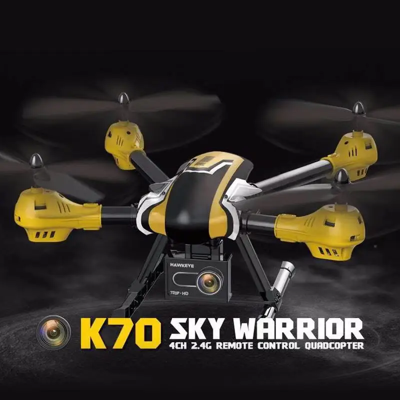 Все новые K70 WiFi FPV пульт дистанционного управления большой размер большой Дрон с 2-мегапиксельной камерой HD один ключ-возврат высота удержания RC Квадрокоптер Дрон RTF