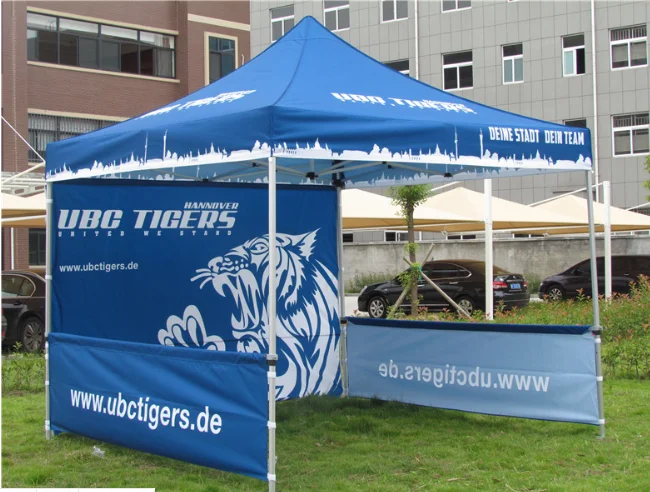 

advertisement folding tent / aluminum pole tents for outdoor use , sun-shading with heat transfer printing, customized logo
