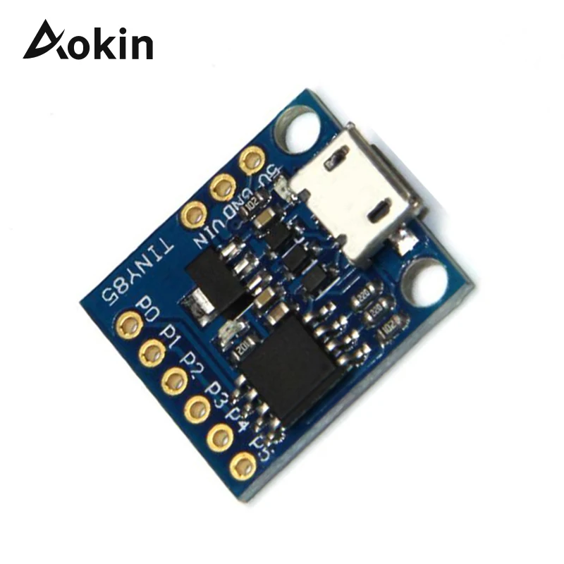 ATtiny85 ATtiny Digispark Kickstarter Micro USB развитию модуль для Arduino IIC I2C TWI SPI низкая Мощность микроконтроллер