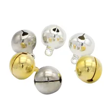 Pendentifs en forme De cloches en Argent, 500 pièces, Suspendus, Arbre De fête, Accessoires artisanaux, bricolage, 8mm