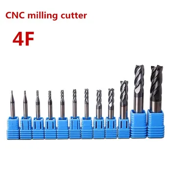 

End mill 50 degree 1MM-14MM 4 slot lengthening high strength tungsten steel milling cutter CNC carbide coated metal end mill