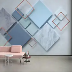 3D абстрактный геометрический diamond фото настенной Бумага для Гостиная Спальня Мрамор стены Бумага дома Декор стены изготовление размеров