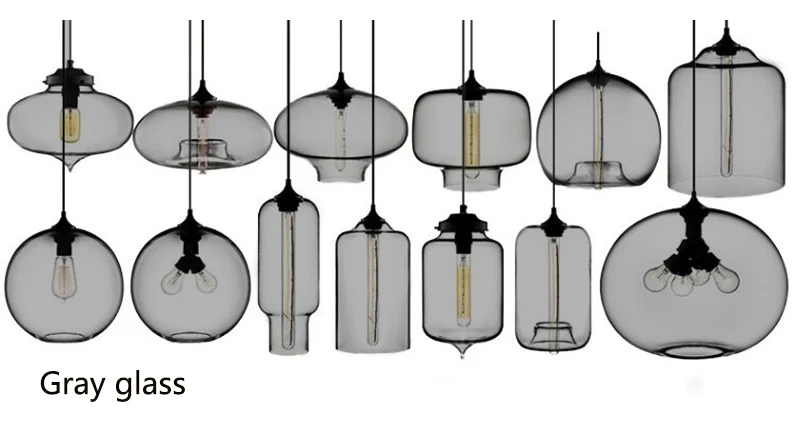 Современный Креативный E27 красочный подвесной светильник стеклянная чаша Лофт подвесные лампы для кухни гостиной спальни ресторана гостиничного номера