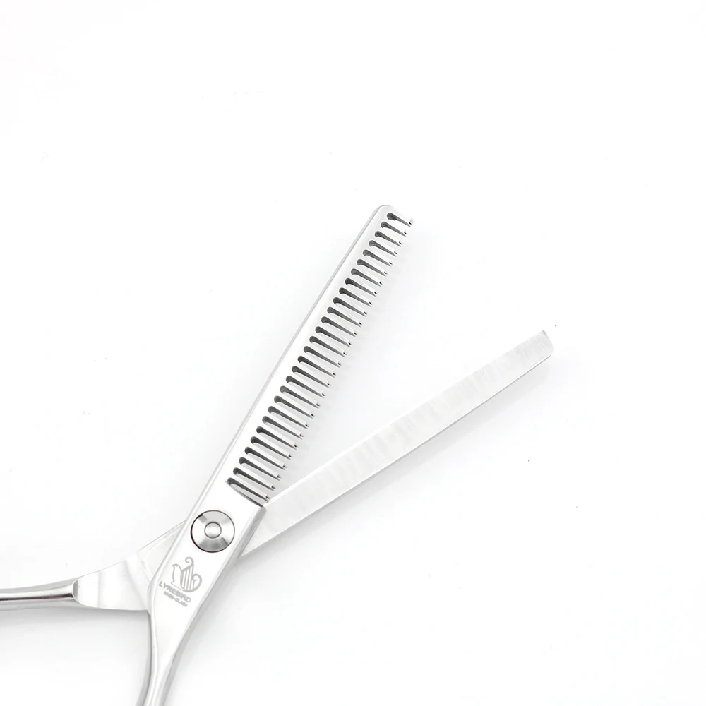 Профессиональные ножницы для волос 5,5 дюймов 6 дюймов Серебристые ножницы винт с подшипником Нескользящая ручка LYREBIRD высококлассная простая упаковка Новинка