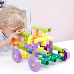 72 шт. ABS дружественных водопровод вставить строительные блоки DIY Собранный автомобиль minifigures minecraft различные формы детские игрушки подарки