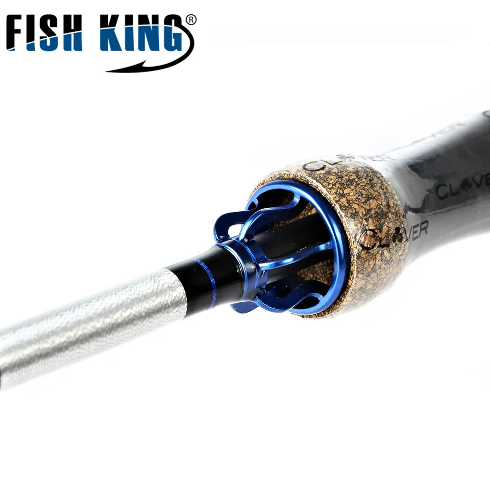 FISH KING Hi Carbon Мягкая приманка Удочка 5 цветов 2,1 М-2,7 м 2 секции приманки вес 2-40 г Спиннинг удочка для приманки рыбалки