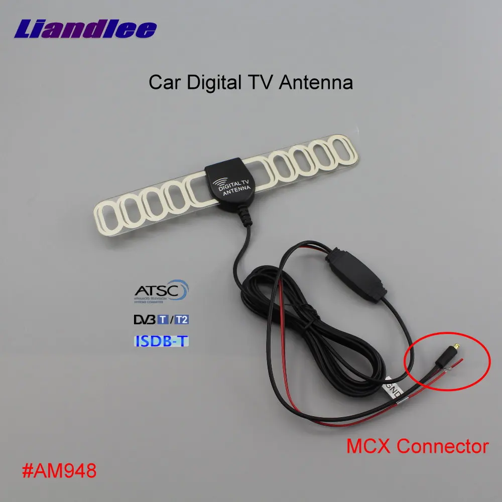 Liandlee Car Digital TV Antenna Amplifier DVB T ISDB T ATSC Automobile