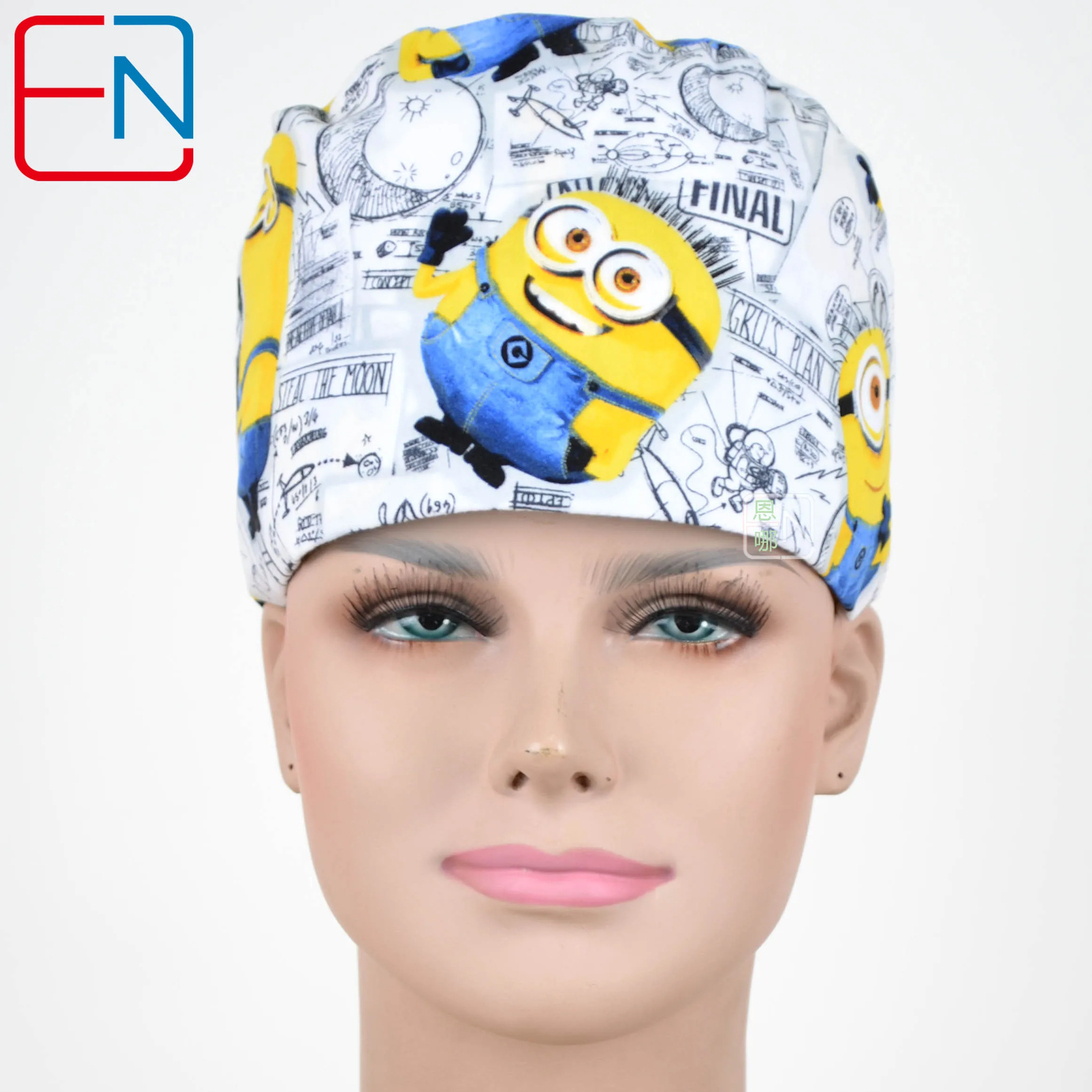 

Hennar medical scrub caps surgical caps in 100% cotton