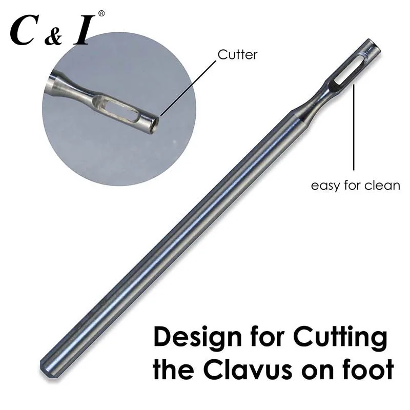 C& I полый резак бит-без зубов и с зубами на выбор-Профессиональный для педикюра