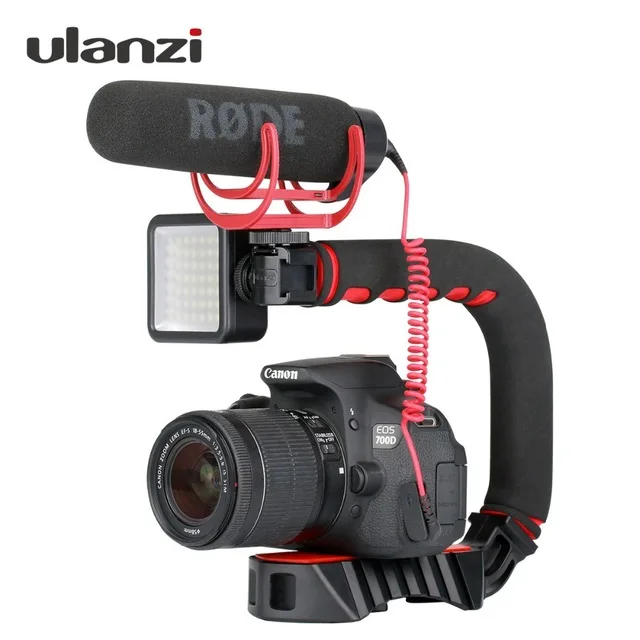 U-Grip pro тройное крепление для обуви DSLR rig 5D2 Ручной Стабилизатор камеры DV steadicam смартфон мобильный видео steadycam установки