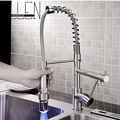 Kitchen Pull Out Mixer Tap With Led Light Kitchen Pull Out Mixer Tap With Led Light