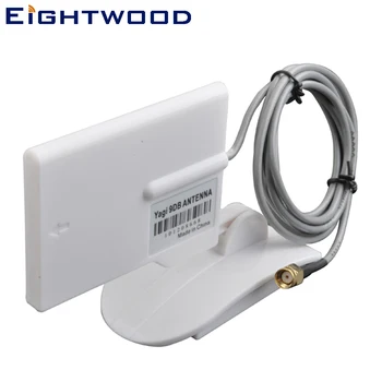 

Eightwood Wifi Antenna Directional 2.4GHz 9dBi with 150cm Extended Cable RP-SMA Plug Connector Customizable TNC SMB MMCX MCX BNC