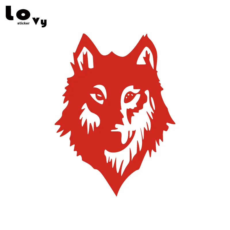 Виниловая наклейка на капот автомобиля Wolf Wild Dog классная с мультяшными животными