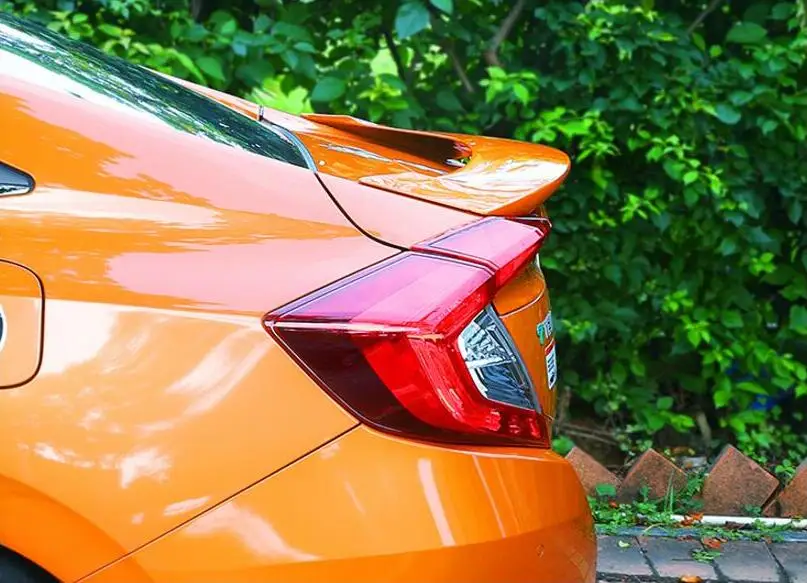 Jioyng для Honda Civic 2017 2018 ABS краска автомобиля заднее крыло багажника выступ Спойлеры