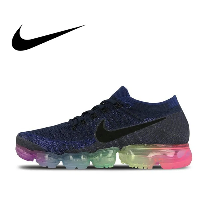 Original Authentic Nike Air VaporMax Be True Flyknit Men's Running Shoes Outdoor Sneakers Designer Athletic 2018 New Arrival Original Authentic Nike Air VaporMax Be True Flyknit Men's Running Shoes Outdoor Sneakers Designer Athletic 2018 New Arrival