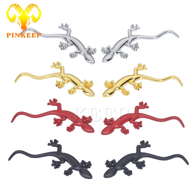Gecko 3D Car Sticker Emblem Motorcycle Badge Decal For BMW Audi Ford VW