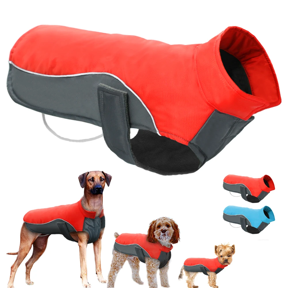 Chubasquero Impermeable Para Perro PETCUTE - Ajustable, Con Patas Completas Y Reflejantes, Ideal Para Lluvia Y Aire Libre (Rojo, Talla 6XL)