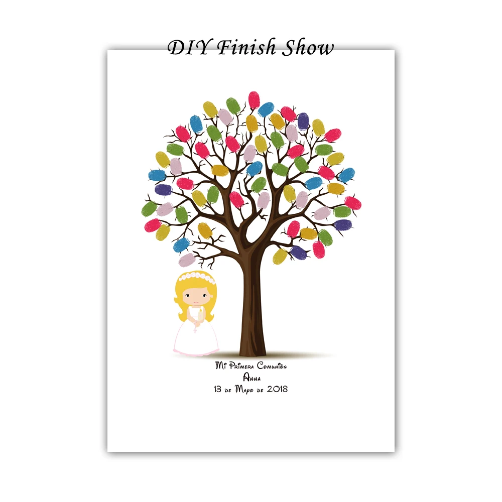Personalized-Mi-Primera-Comunion-Fingerprint-Signature-Guest-Book-With-Blonde-Angel-Gift-For-First-Holy-Communion (2)