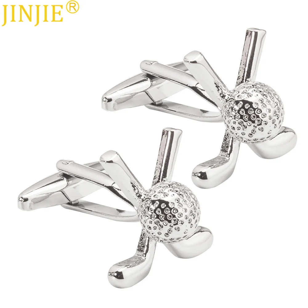 

Free Shipping New Designs Fashion Sport Golf Cufflinks Novelty Sport Ball High Quality Brass Men Cuff Links Mens Gift Sets