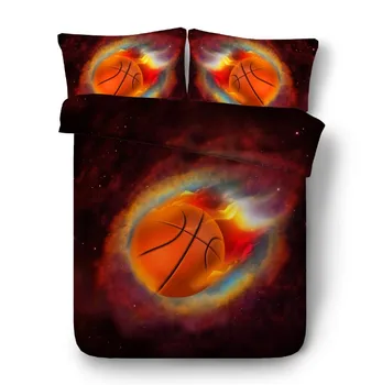 

Basketball Bedding sets Luxury 3D quilt duvet cover set Super King Queen size full twin bed in a bag sheet sheets linen 4PCS