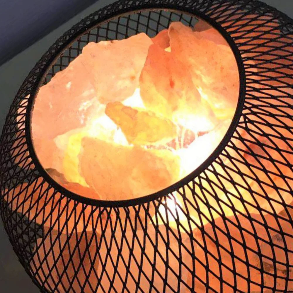 

Himalayan Crystal Rock Salt Lamp LED Bedroom Night Light Air Purifier Bedside Atmosphere Lamp with Built-in Battery Case