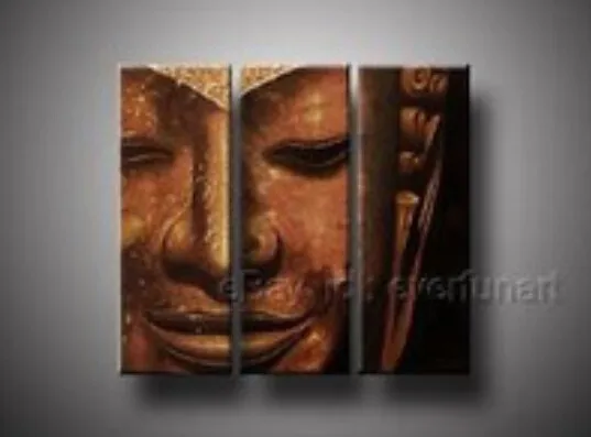 

Group Handmade Wall Decor Art Modern Huge Buddha Canvas Oil Painting