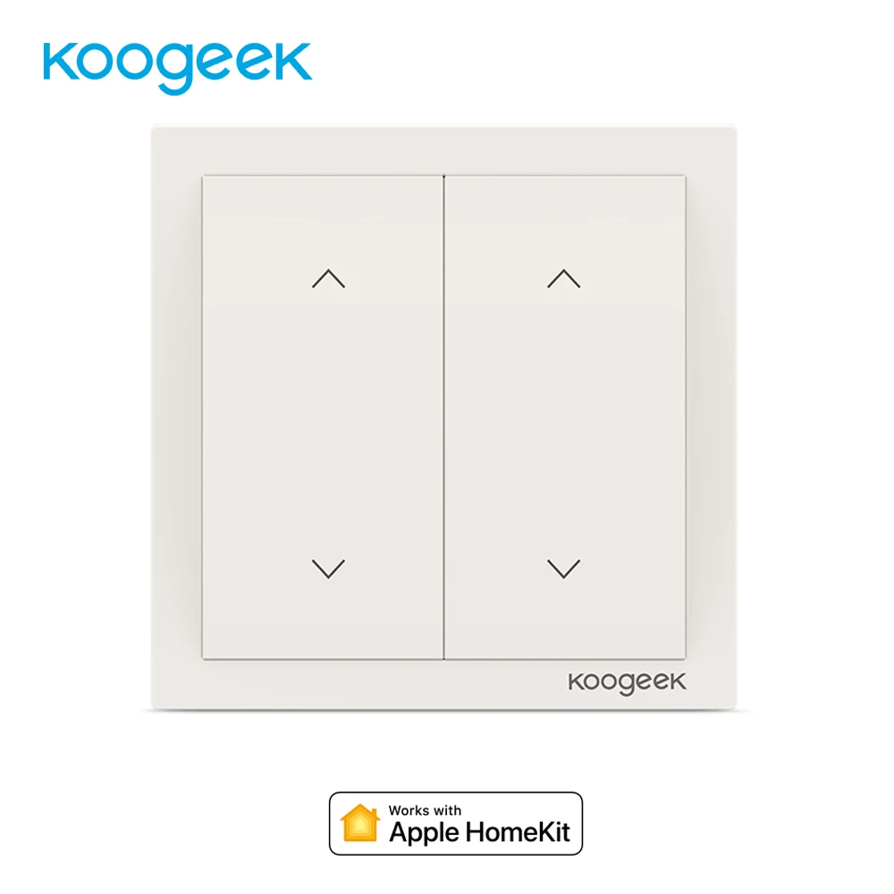 

Koogeek WiFi Smart Light Dimmer Wall Switch 2 Gang Energy Monitoring Voice Remote Control for Apple HomeKit Alexa Google Home