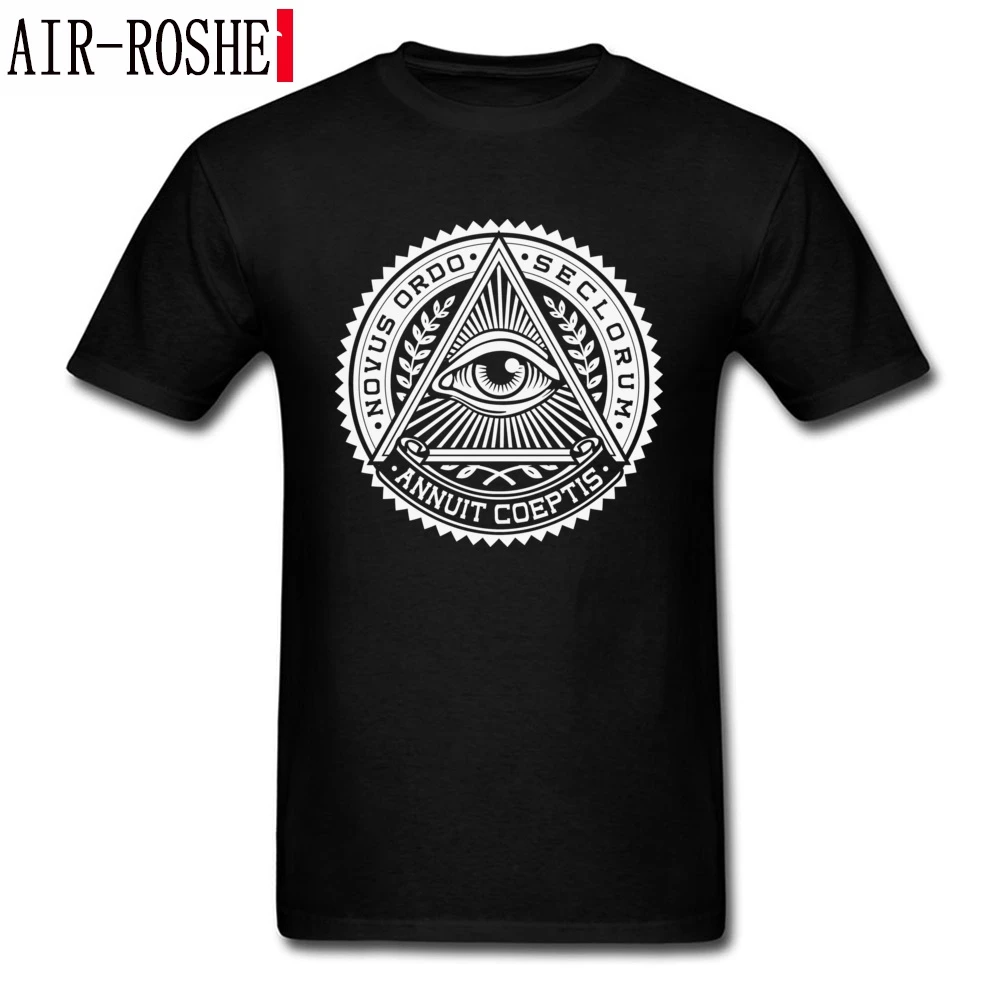 

Illuminati Eye of Providence Tshirt Annuit Coeptis 3D Printed T Shirt For Men High Quality Clothes Sweater Cotton Father's Day