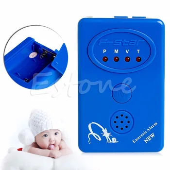 

Adult Baby Bedwetting Enuresis Urine Bed Wetting Alarm +Sensor With Clamp Blue
