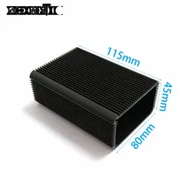 Алюминиевый корпус Электрический PCB box 80(3,1") X45(1,77") X115(4,5") мм настольный корпус DIY