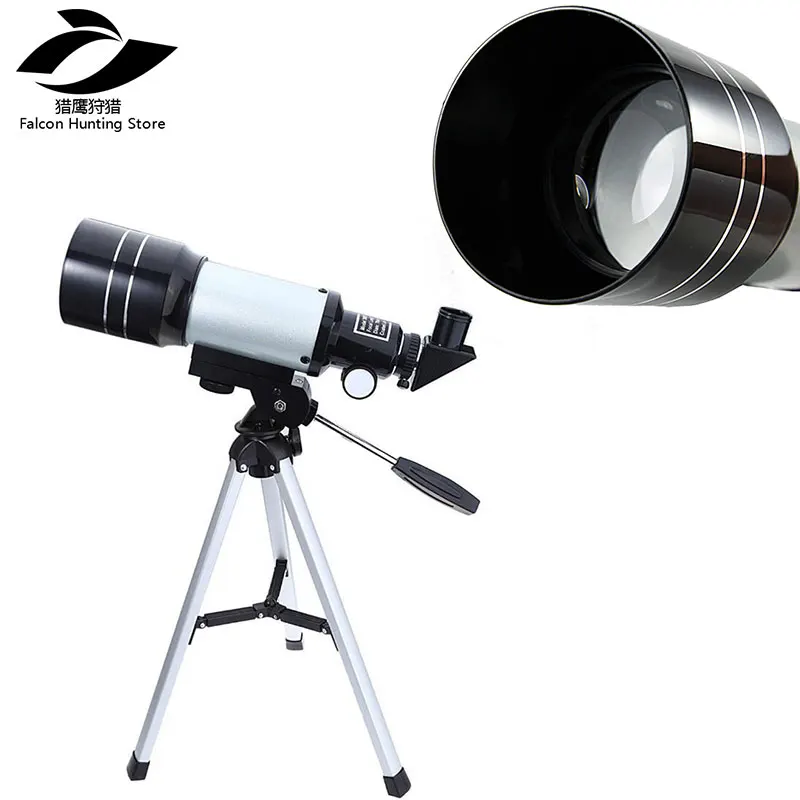 Spotting Scope Telescope 150X Professional Astronomical Monocular Telescope Refractive 300/70mm HD  with Tripod Kids Gift