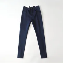 Осенние женские винтажные джинсы с высокой талией женские эластичные женские джинсовые брюки femme Повседневные узкие брюки весна