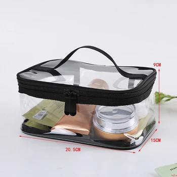 

2019 New Women Transparent Cosmetic Bag Zipper Travel Makeup Beauty Organizer Storage Pouch