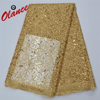

Most Popular Pure Color Elegant Vines Pattern with Great Sequins,PF98 Good Quality Wholesale Price Embroidered Tulle Lace Fabric