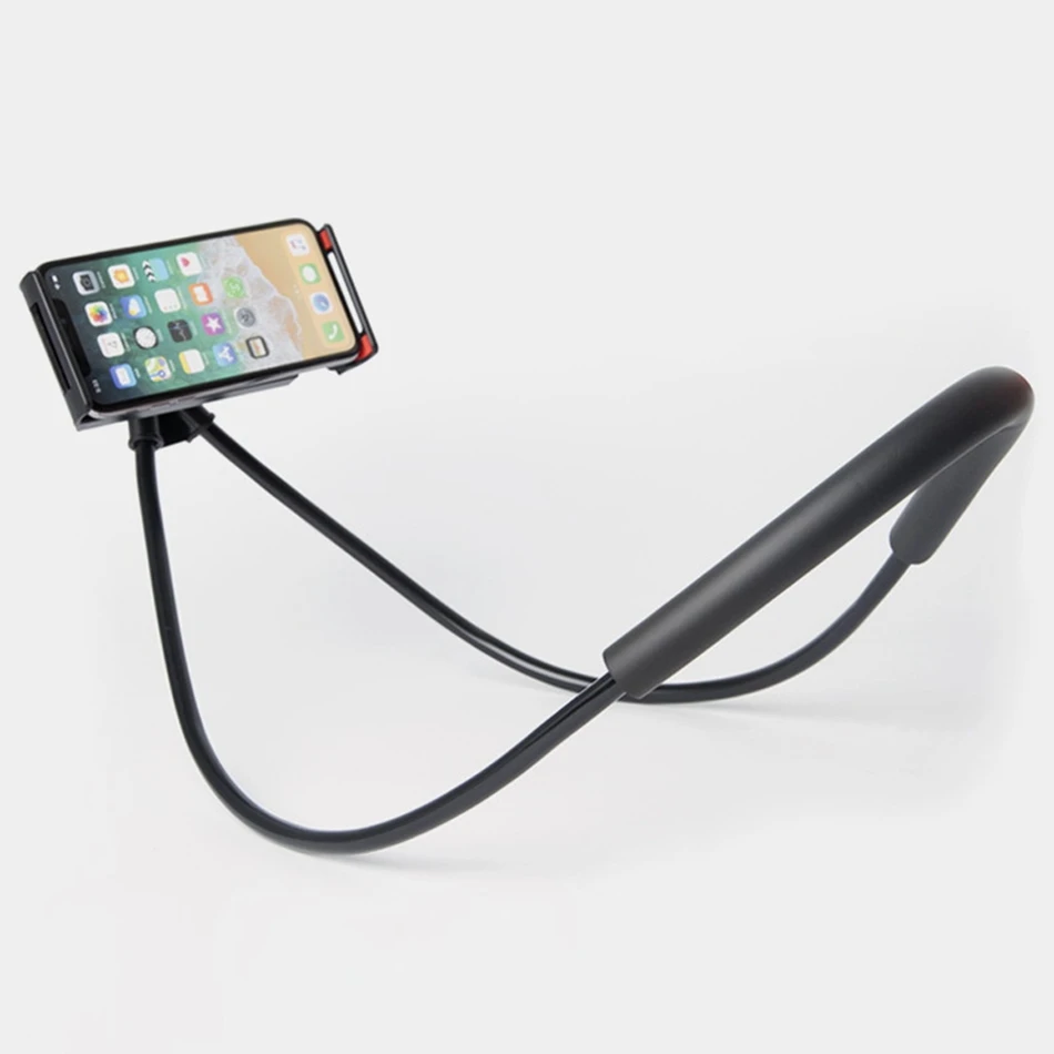  CASEIER 360 Rotation Hals Telefon Halter Stehen Für iPhone Huawei Hals Telefon Halter Auto Stehen S