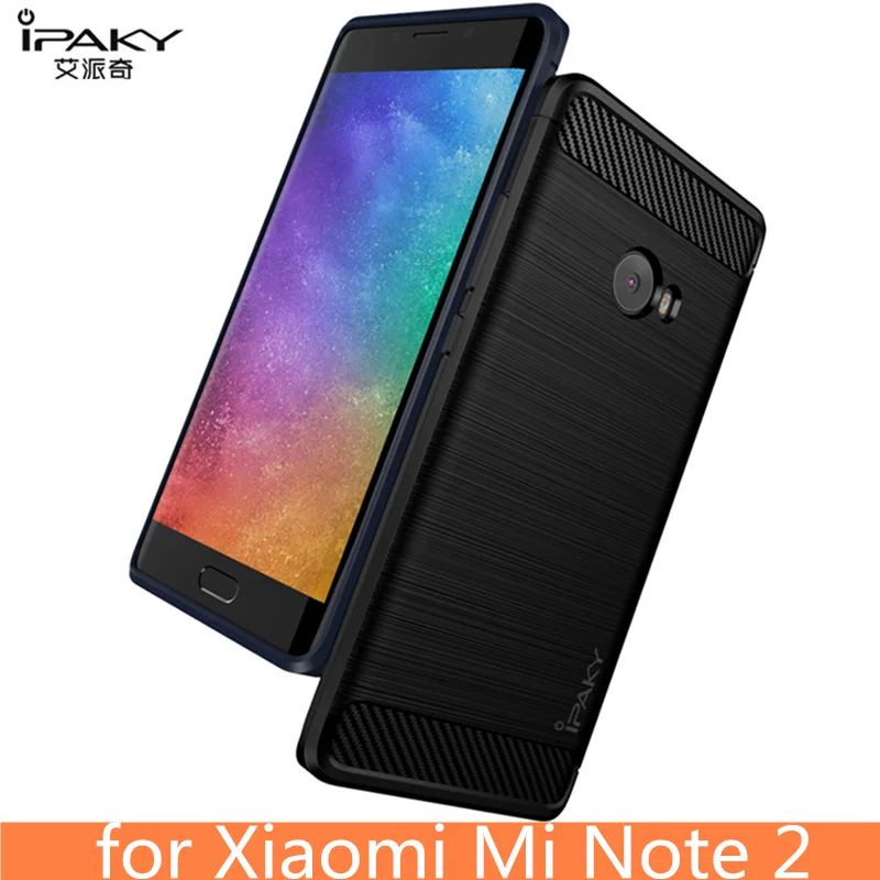 

for Xiaomi Mi Note 2 Case Original IPAKY Silicone Carbon Fiber Hybrid Protective Cover for Xiaomi Mi Note 2 Case cover